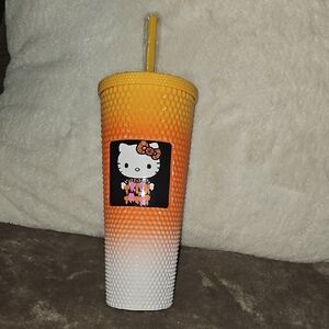 Hello Kitty Vibrant Candy Corn Halloween Tumbler